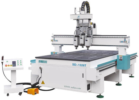 Three Heads CNC Router